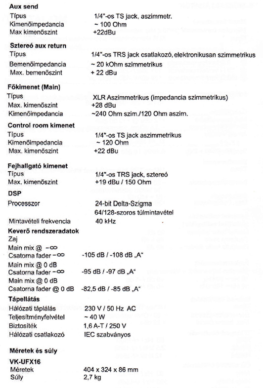 VK UFX16 spec2