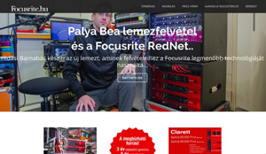 Focusrite kezdooldal