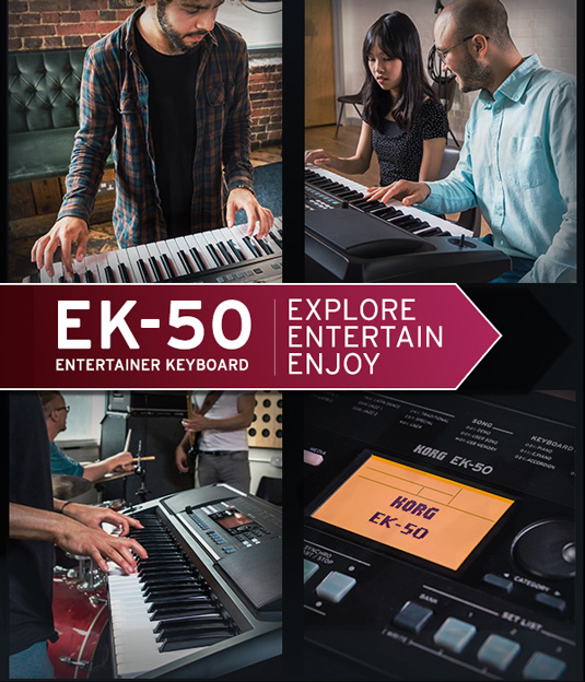 Korg EK50 akcio